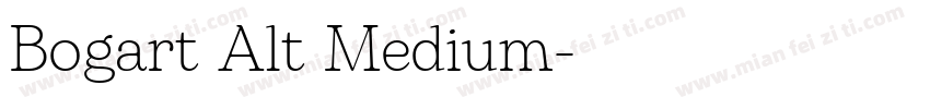 Bogart Alt Medium字体转换